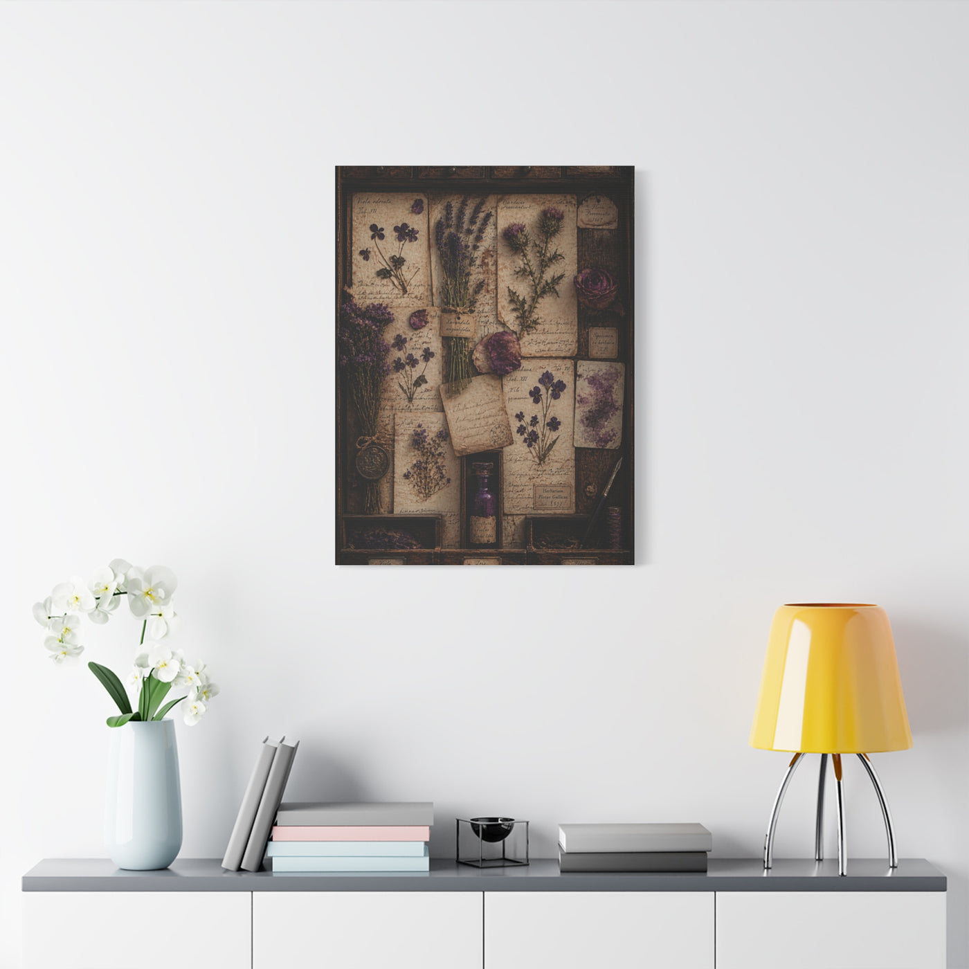 Antique Botanical Herbarium Study Wall Art & Canvas Print