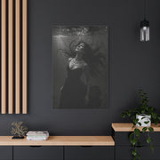Submerged Black and White Portrait Wall Art & Canvas Print