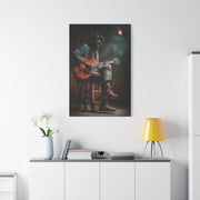 Acoustic Blues Session Portrait Wall Art & Canvas Print