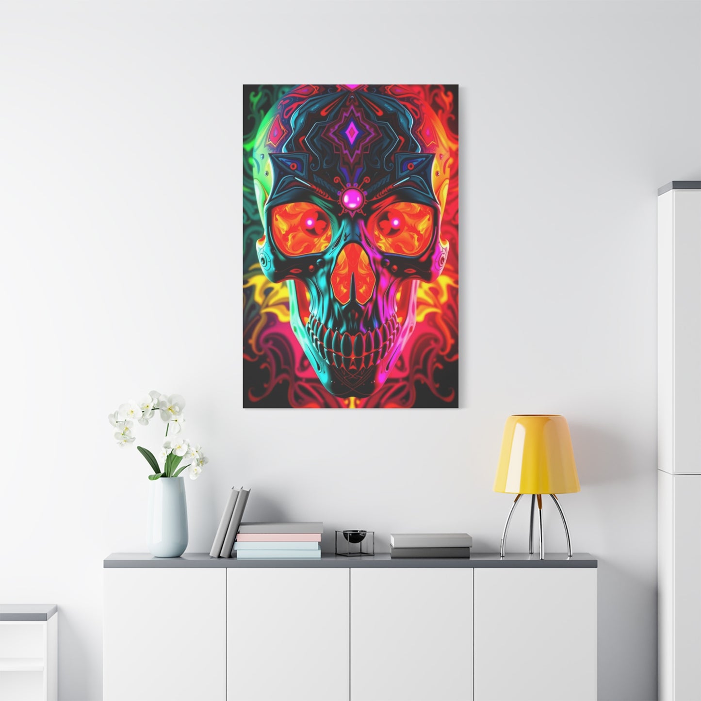 Supreme Art Of 3D Trippy Skull Art By Ali Gulec Art Collection Wall Art & Canvas Print