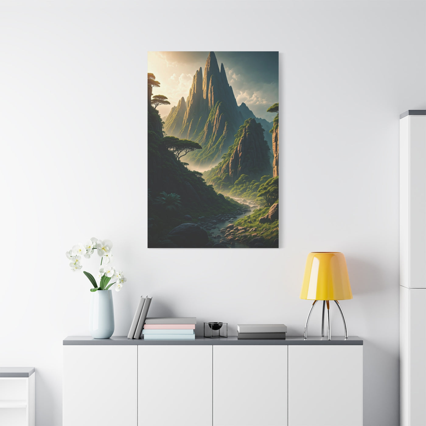Mystical Mountain Valley Landscape Wall Art & Canvas Prints