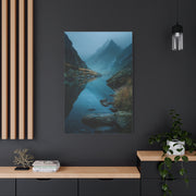 Misty Mountain Reflection Wall Art & Canvas Print
