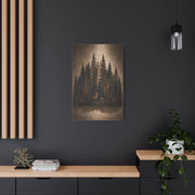 Forest Wildlife Silhouette Scene Trees Wall Art & Canvas Print