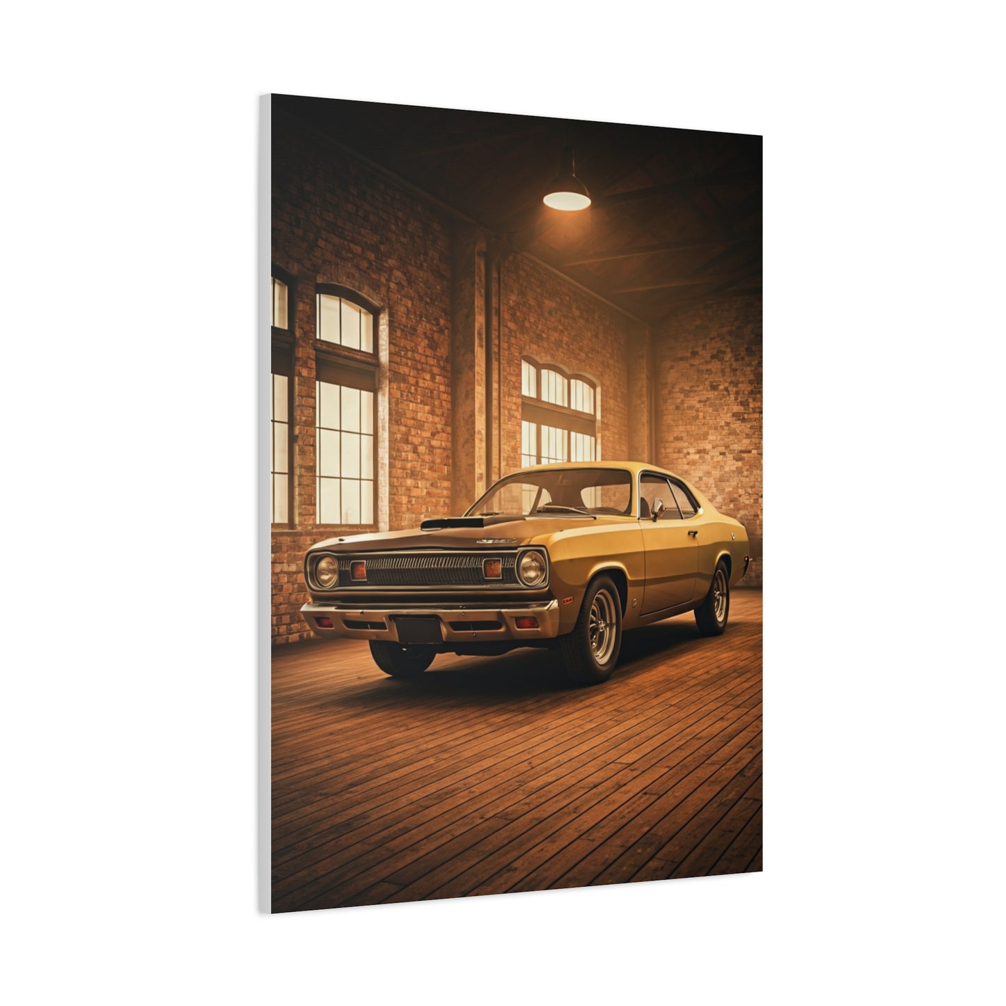 Plymouth Duster 340 Dusty Restoration Shop Wall Art & Canvas Prints