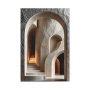 Sculptural Archway Minimalism Wall Art & Canvas Print