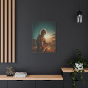 Rain Soaked Rock Guitar Performance Wall Art & Canvas Print
