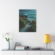 Green Coastal Dune Path Serenity Wall Art & Canvas Print