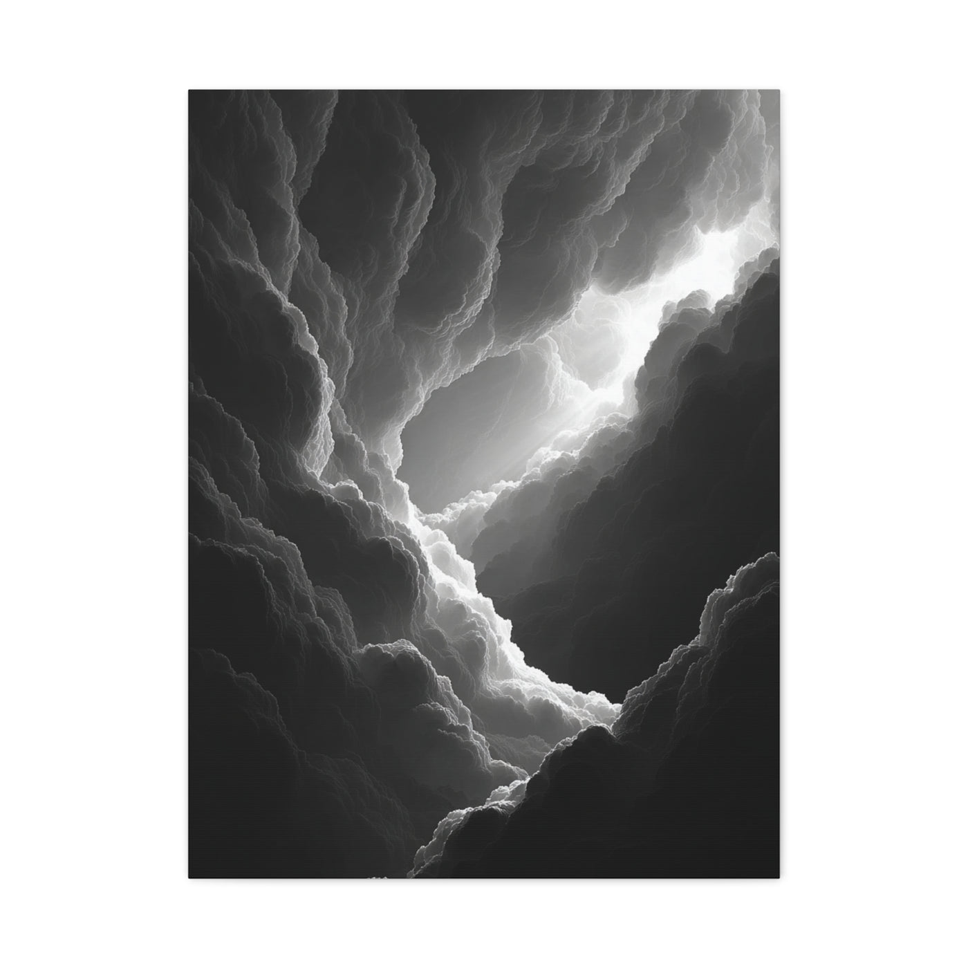 Dramatic Light Through Storm Clouds Wall Art & Canvas Print