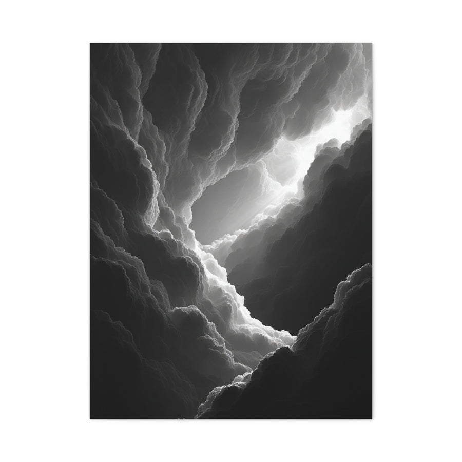Dramatic Light Through Storm Clouds Wall Art & Canvas Print