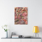 Pink Succulent Garden Wall Art & Canvas Print