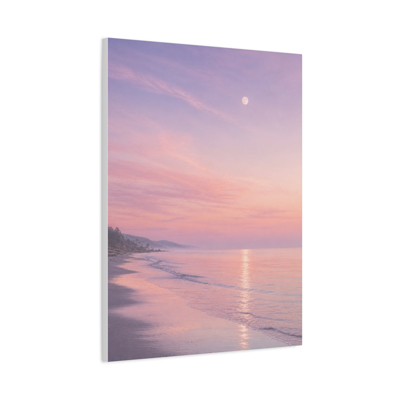 Pastel Dusk Shoreline Wall Art & Canvas Print