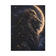 Celestial Lion Moon Constellation Wall Art & Canvas Print