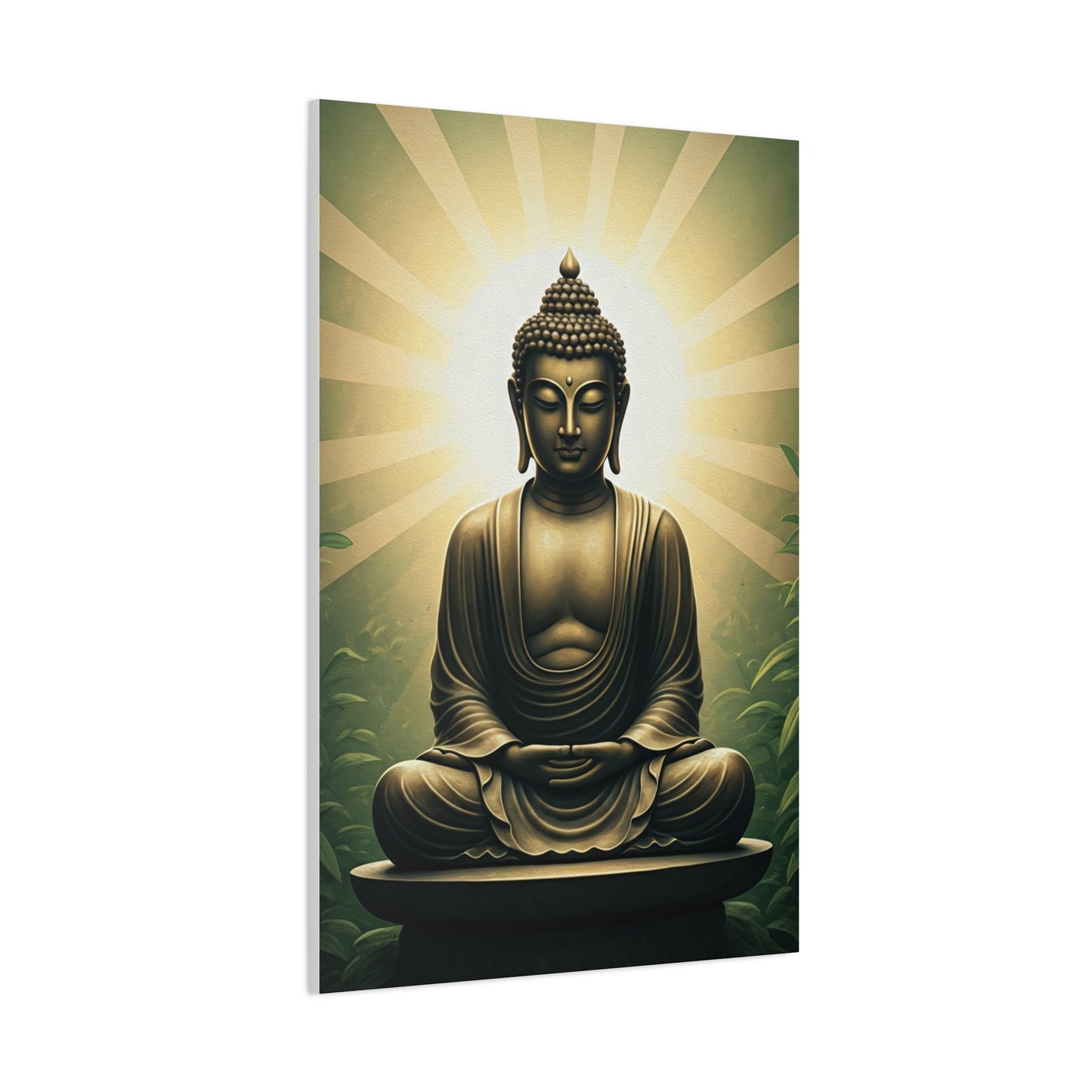 Sunburst Serenity Buddha Meditation Wall Art & Canvas Prints