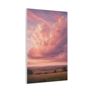 Pink Cloudscape Horizon Landscape Wall Art & Canvas Print