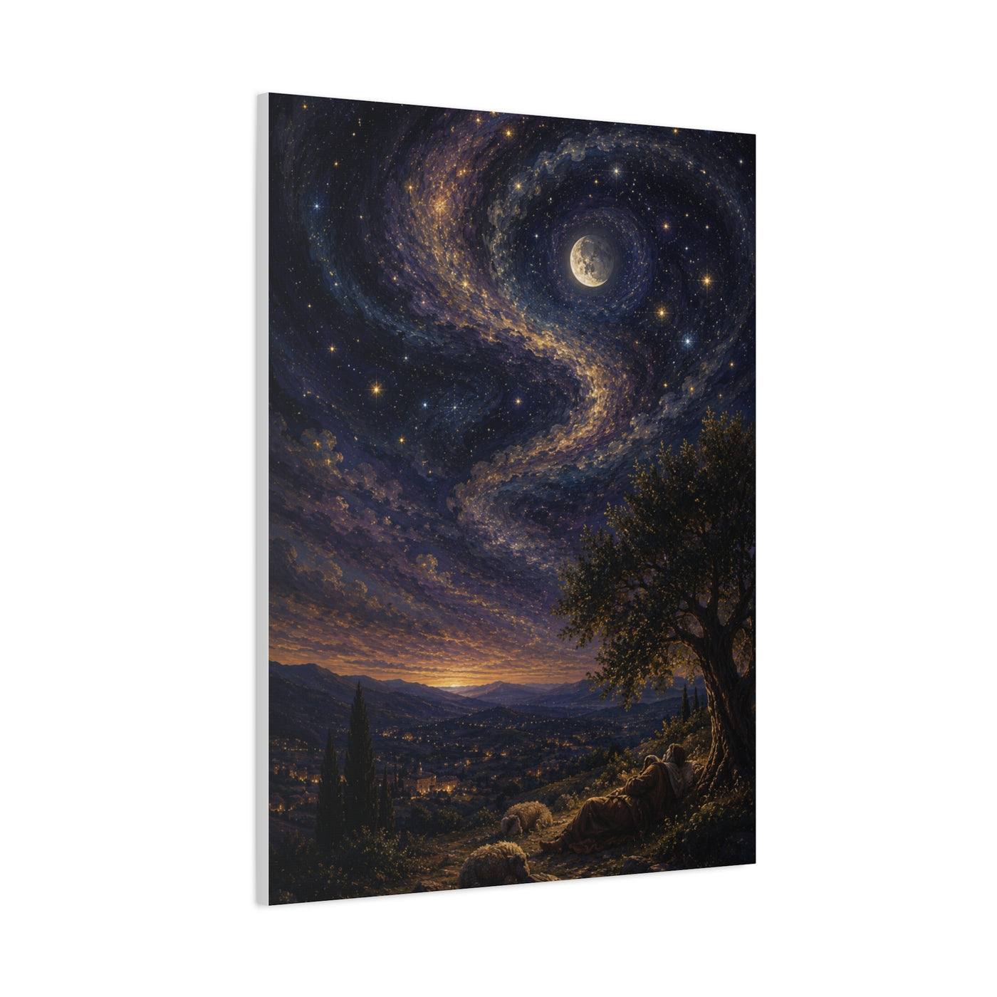 Psalm 8 Celestial Wonder Scripture Wall Art & Canvas Print