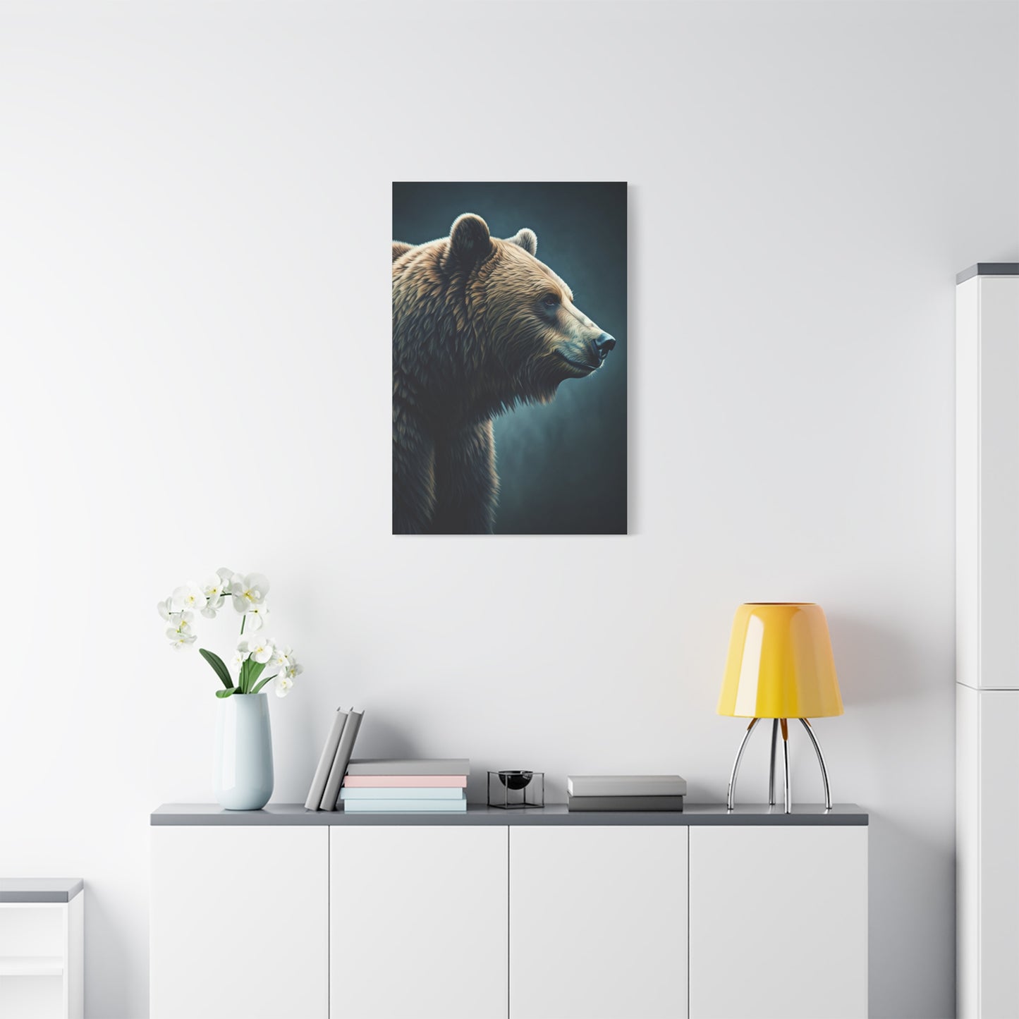 Side Profile Bear Elegance Wall Art & Canvas Prints