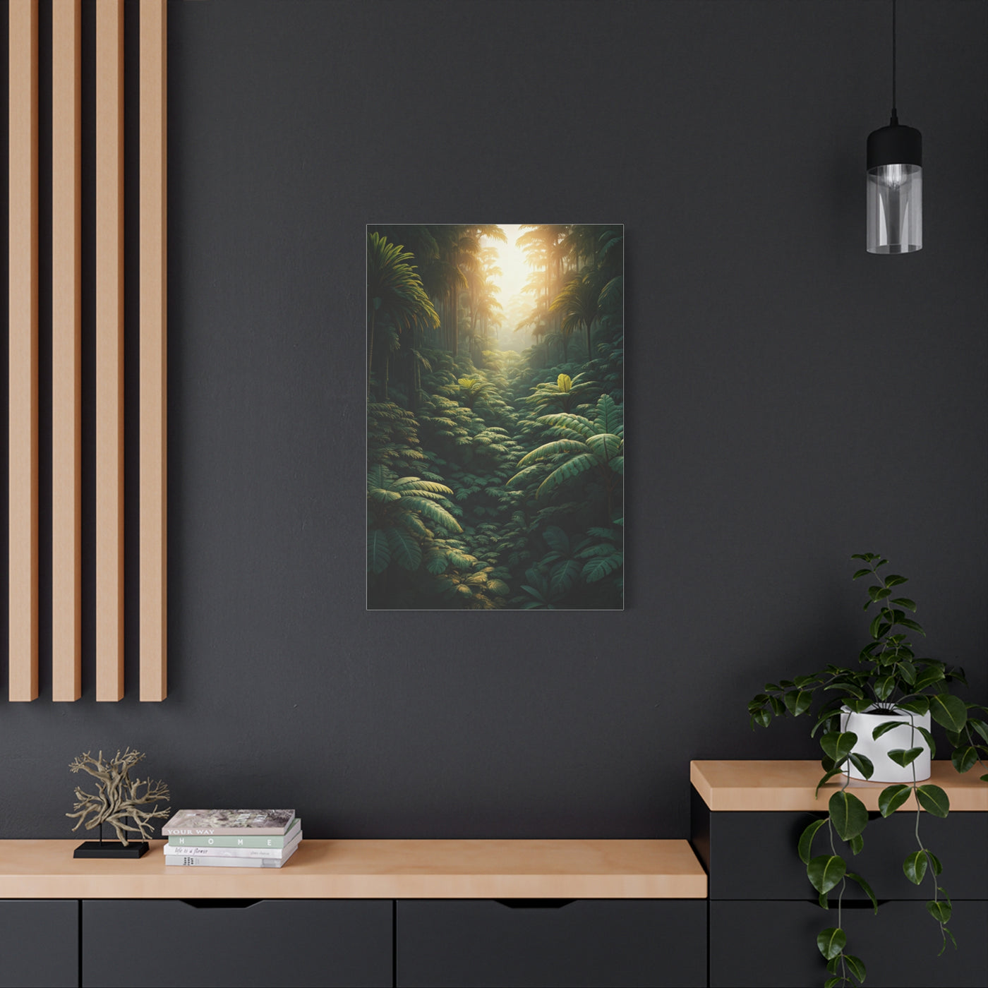 Elephant Mother and Calf at Sunset Wall Art & Canvas Prints