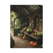 Autumn Greenhouse Harvest Scene Wall Art & Canvas Print