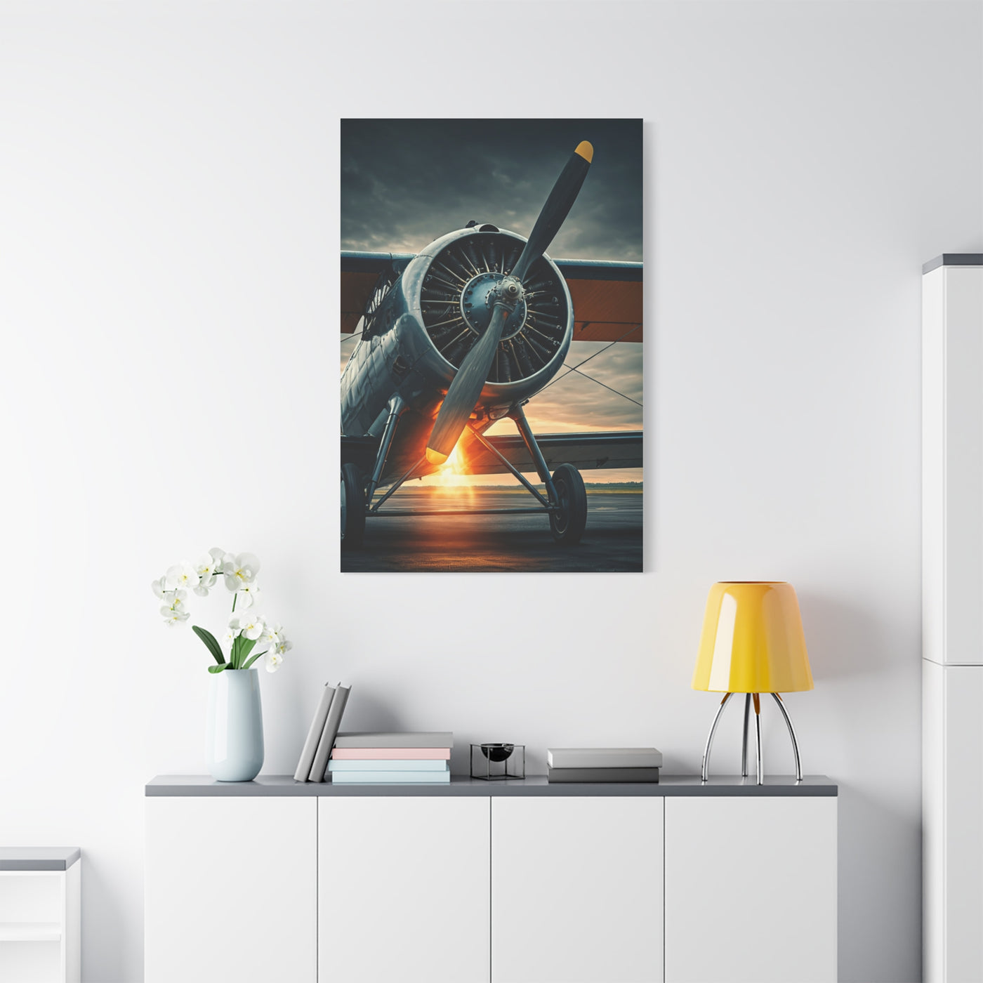 Vintage Prop Engine Close-Up Wall Art & Canvas Prints