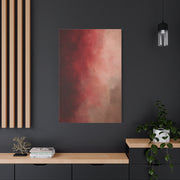 Burgundy Blush Color Field Abstraction Wall Art & Canvas Print