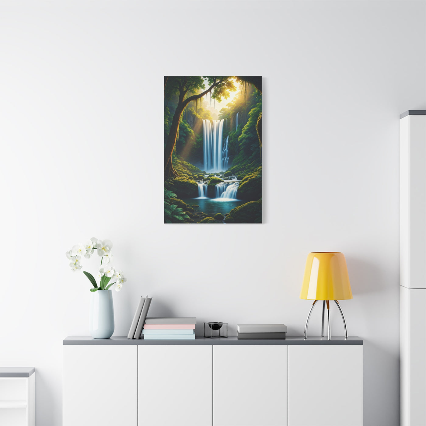 Enchanted Forest Waterfall Escape Wall Art & Canvas Prints