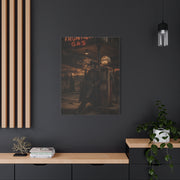 Frontier Gas Station Skeleton Outlaw Wall Art & Canvas Print