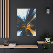 Blue and Gold Radiating Abstract Wall Art & Canvas Prints