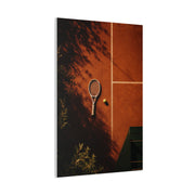 Clay Court Minimal Tennis Sports Wall Art & Canvas Print