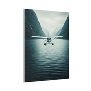 Seaplane Fjord Landing Wall Art & Canvas Prints