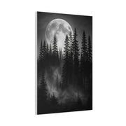 Moonlit Pine Forest Mystical Night Trees Wall Art & Canvas Print