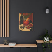 Vintage Negroni Cocktail Poster Wall Art & Canvas Print