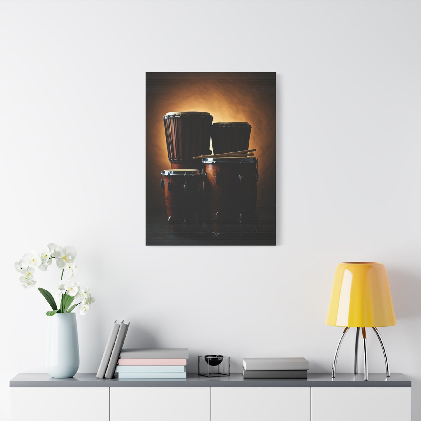 Traditional African Drum Ensemble Wall Art & Canvas Prints