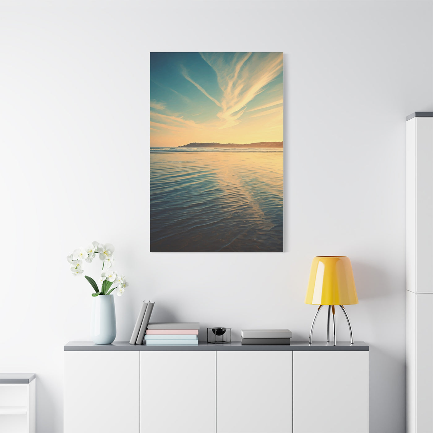 Sunset Reflection Coastal Waters Wall Art & Canvas Prints