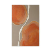 Minimal Tangerine Organic Forms Wall Art & Canvas Print