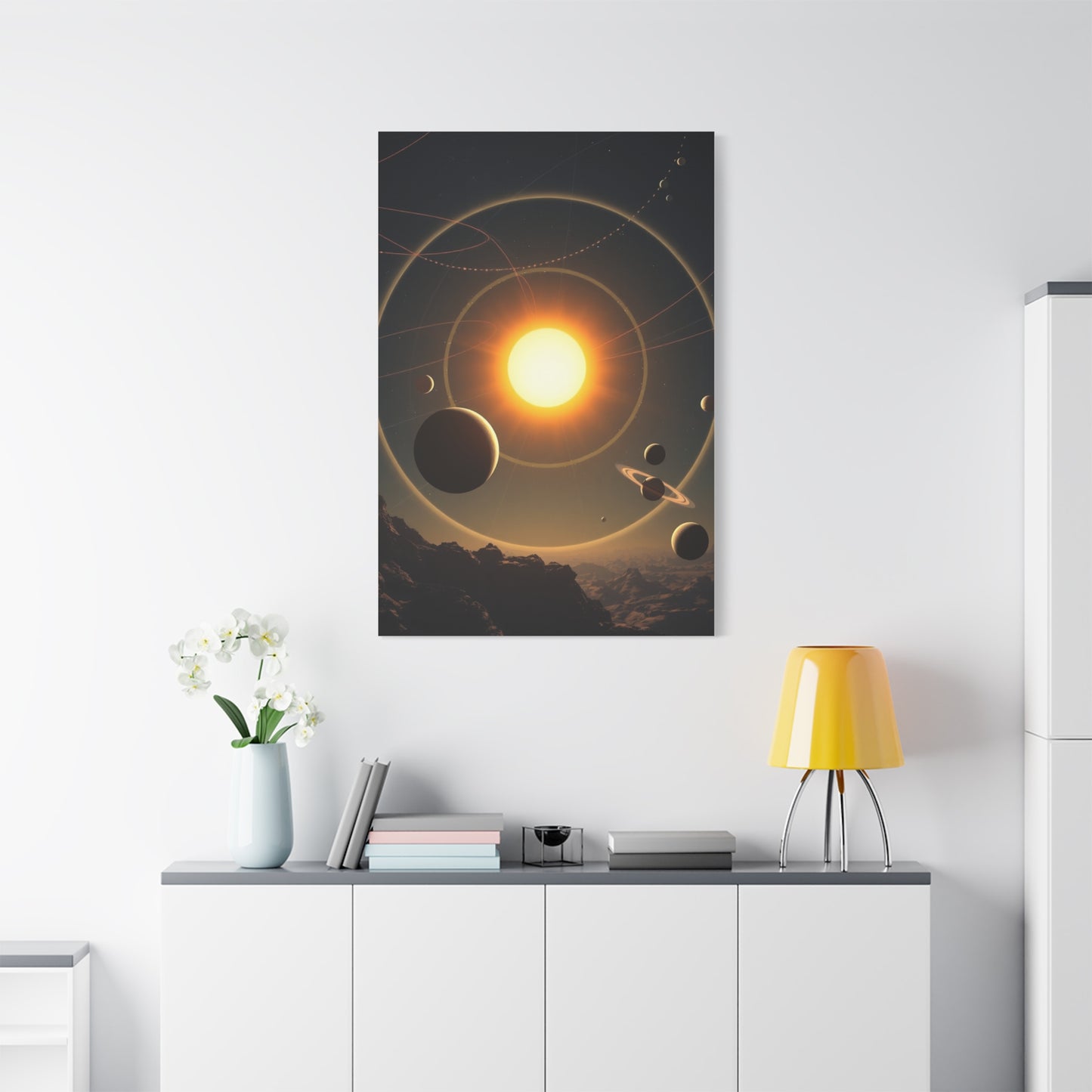 Galactic Elegance Print Wall Art & Canvas Print
