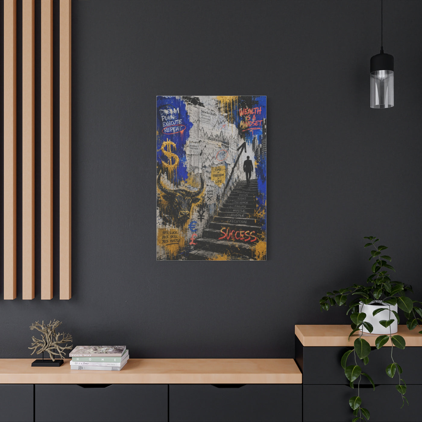 Entrepreneur Street Collage Success Street Wall Art & Canvas Print