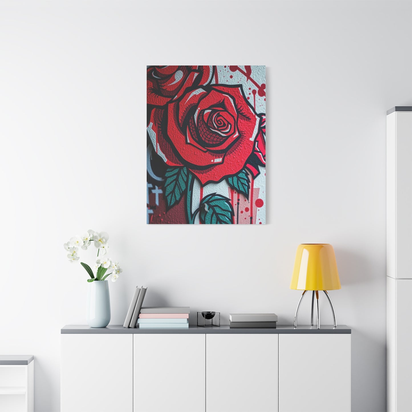 Elegant Urban Floral Canvas Wall Art & Canvas Print