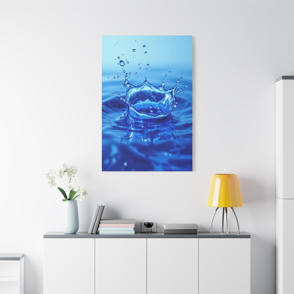 Crowned Water Splash Wall Art & Canvas Prints