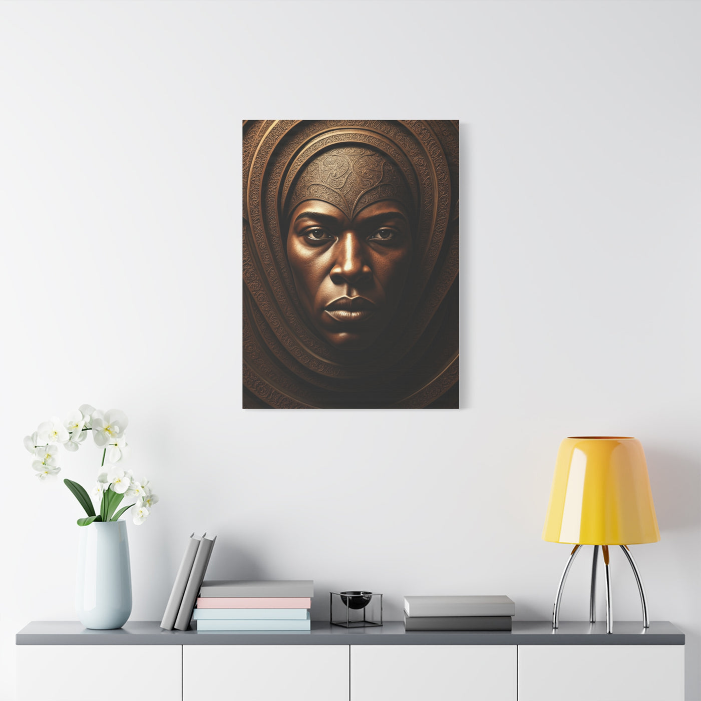 Sacred Bronze Empress Portrait Wall Art & Canvas Prints
