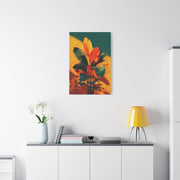 Tropical Sunlit Botanical Contrast Wall Art & Canvas Print