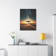 Lone Acacia Under the Cosmic Sky Wall Art & Canvas Prints