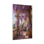 Wisteria Stone Terrace Garden Wall Art & Canvas Print