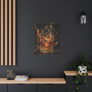 Whiskey Splash Crystal Tumbler Wall Art & Canvas Print