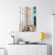 Coastal Resort Lounge Ocean Horizon Wall Art & Canvas Print