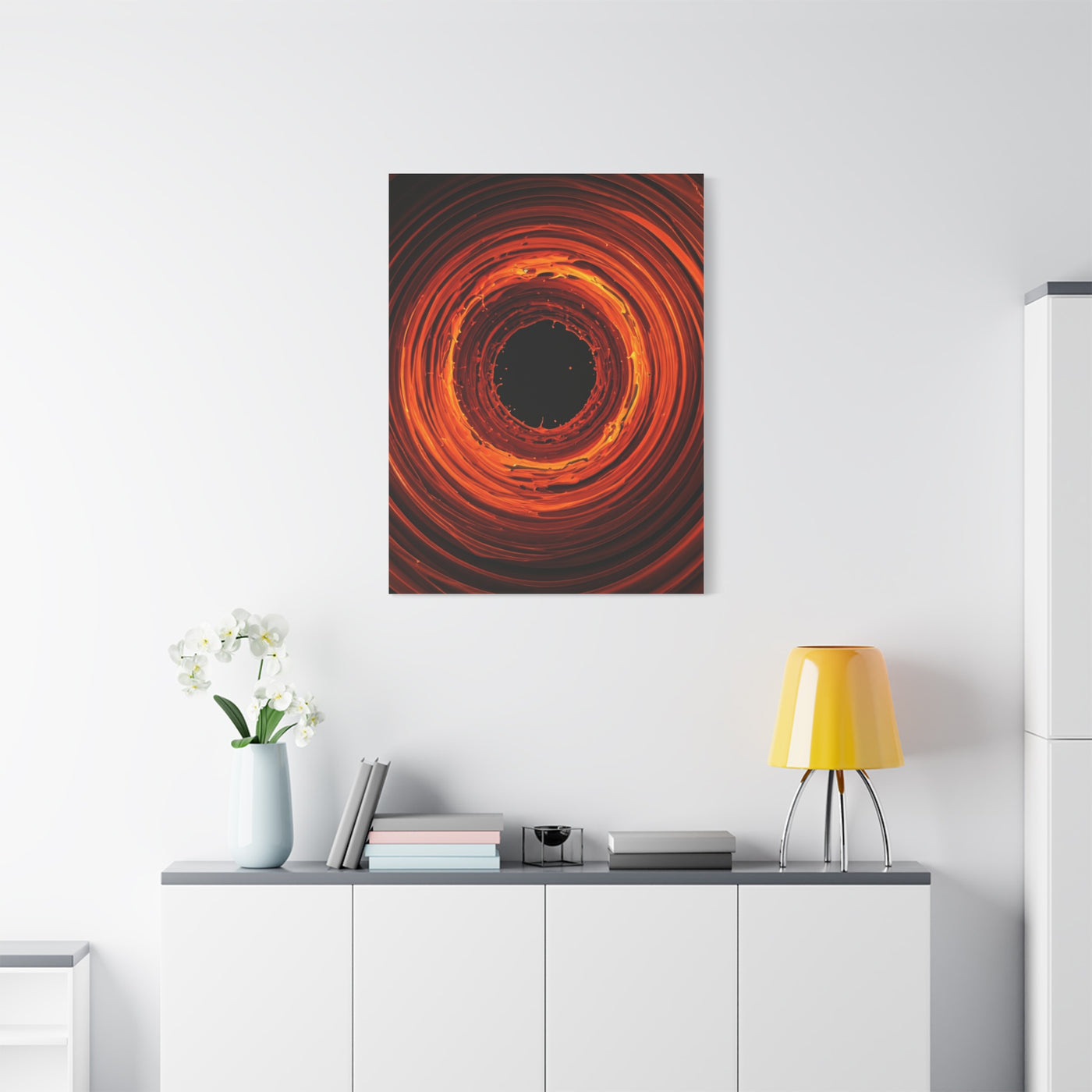 Crimson Inferno Vortex Wall Art & Canvas Prints