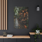 Paris Autumn Café Terrace Wall Art & Canvas Print