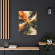 Radiant Orange Explosion Abstract Wall Art & Canvas Print