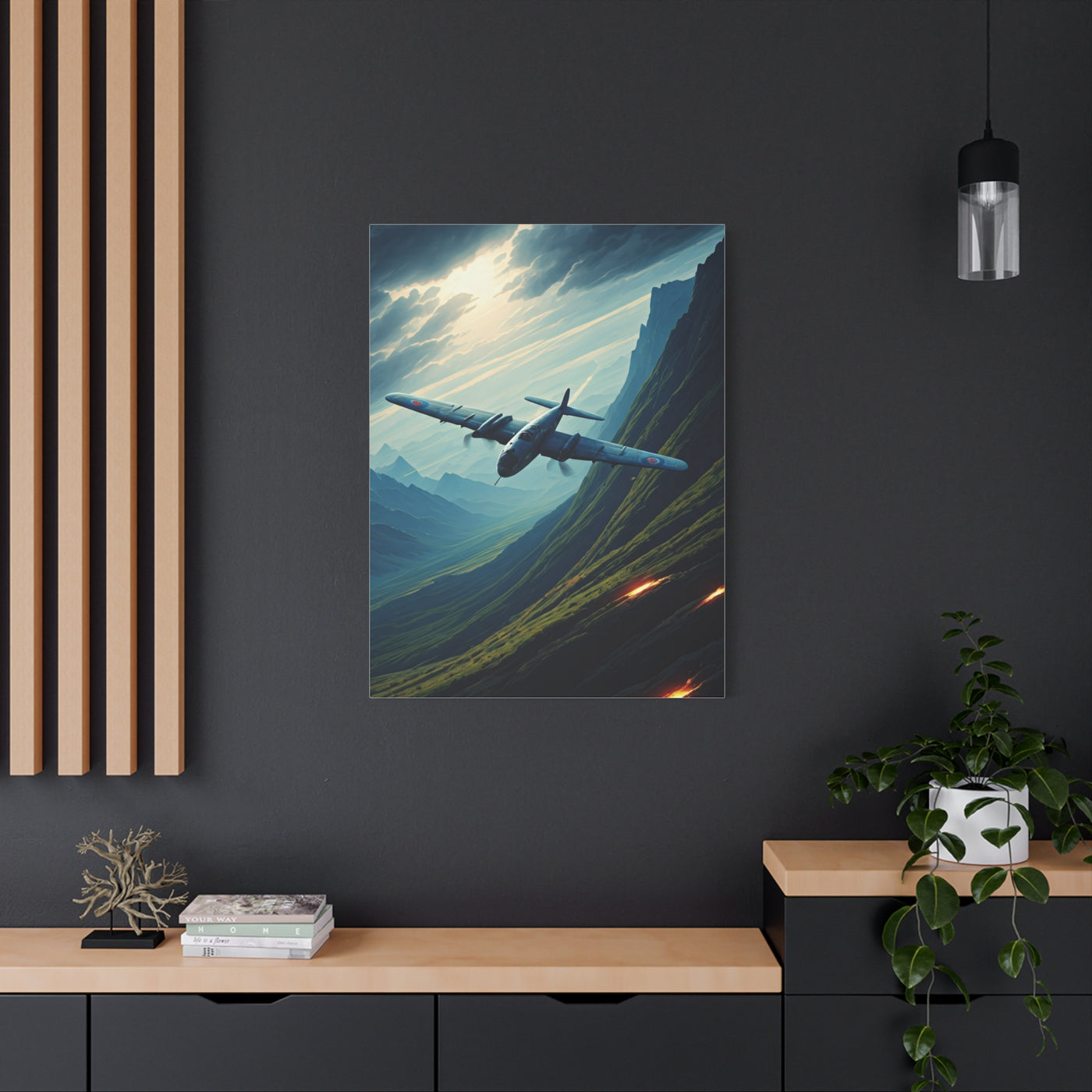Canyon Strike Fighter Mission Wall Art & Canvas Prints