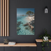 Tropical Driftwood Cove Wall Art & Canvas Print