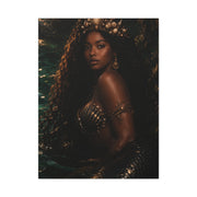 Regal Ocean Queen Mermaid Portrait Wall Art & Canvas Print